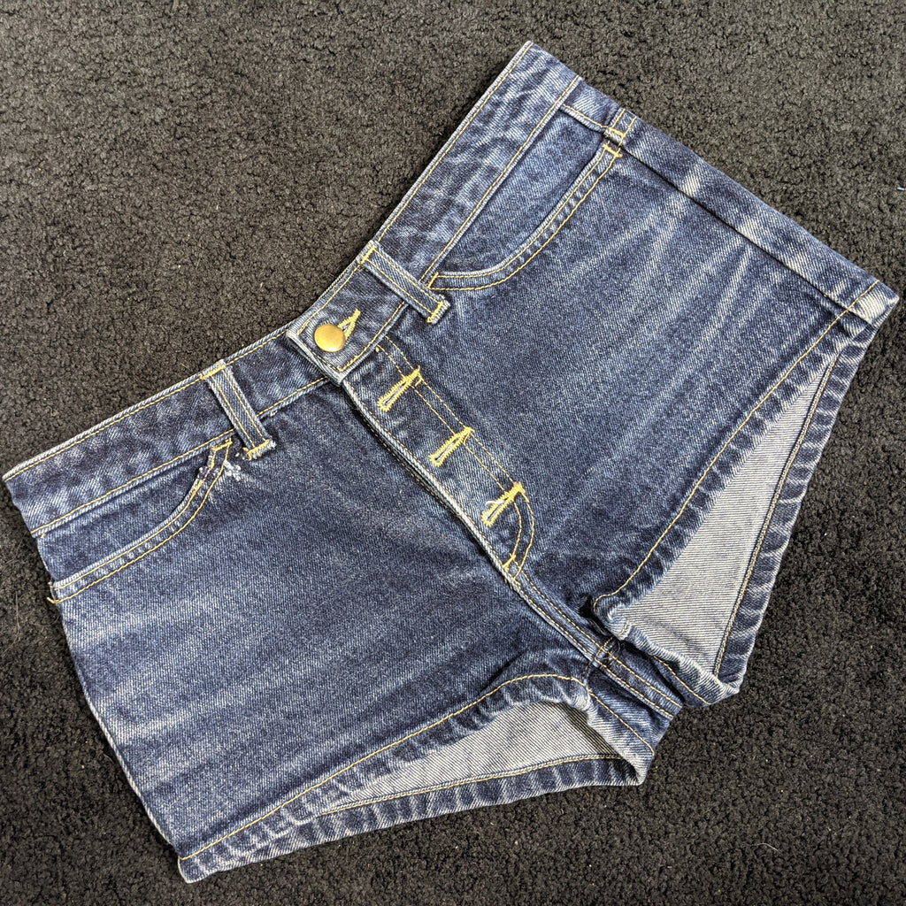 Blue Jean High-Waisted Shorts by American Apparel – Alexandria Boddie