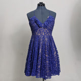 Blue Lace Party Dress