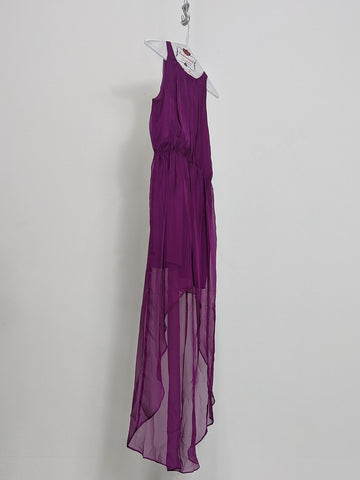 Fuschia Sleeveless High/Low Maxi Dress by Forever 21