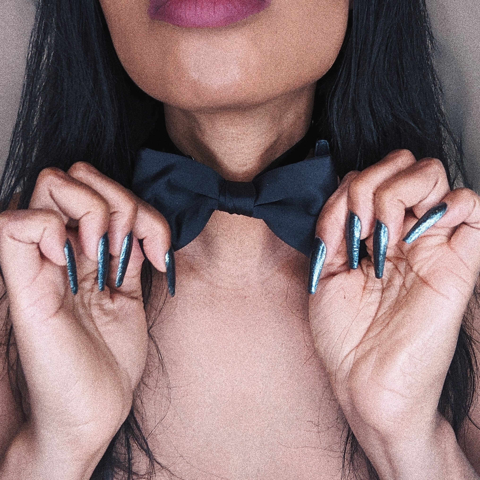 Black Silk Bow Tie